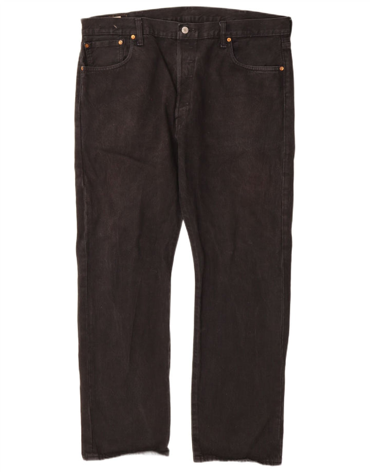 Мужские прямые джинсы Levi's 501 W40 L32, черный хлопок