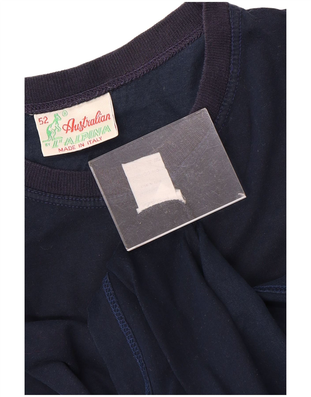 Мужская футболка с рисунком AUSTRALIAN L'ALPINA Top IT 52, большая, темно-синяя, хлопок