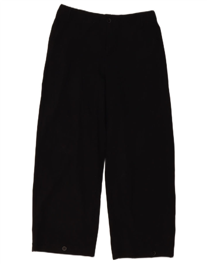 Женские широкие брюки чинос ZARA, маленькие W26 L26, черные