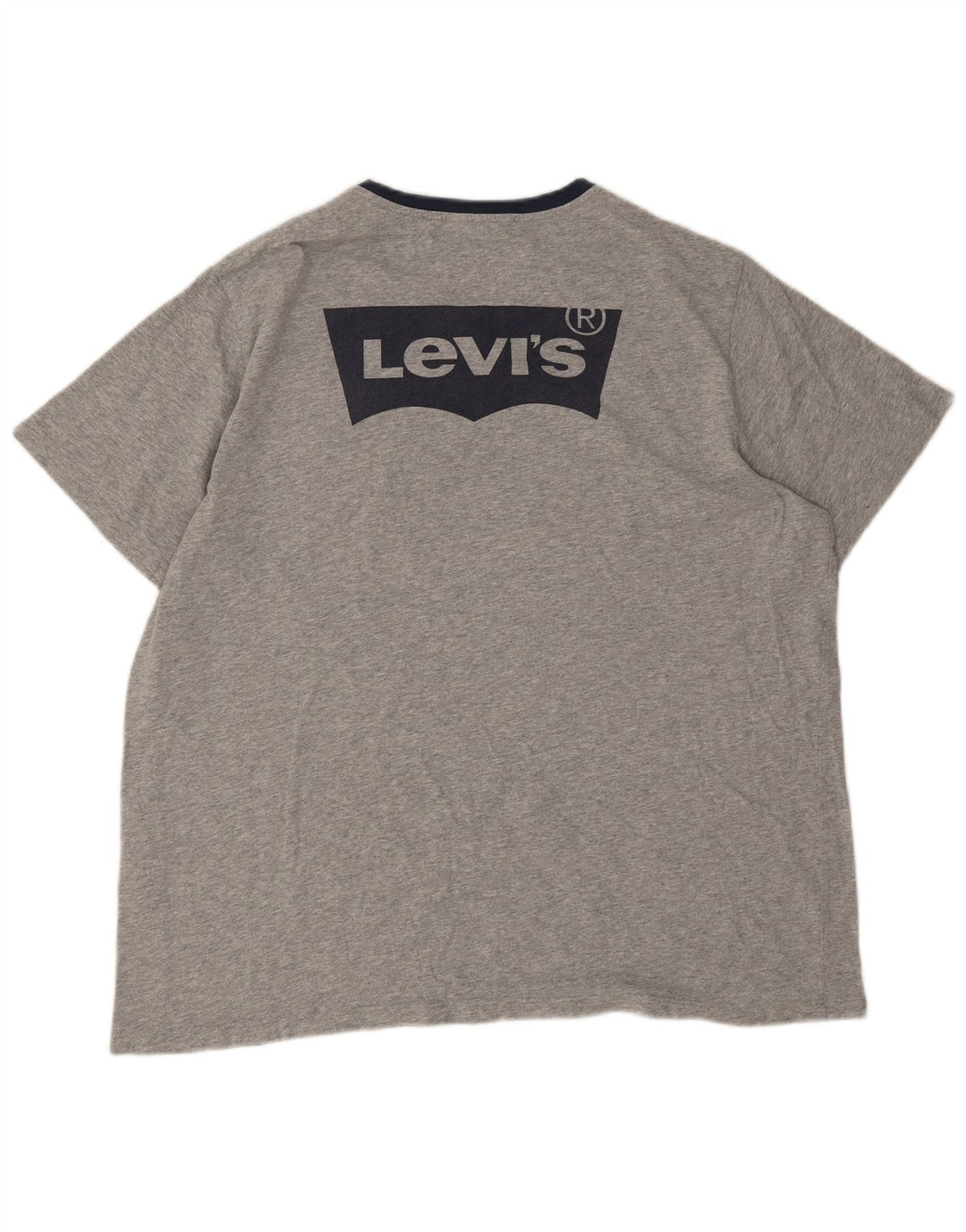 Мужская футболка с рисунком Levi's, топ XL, серый хлопок