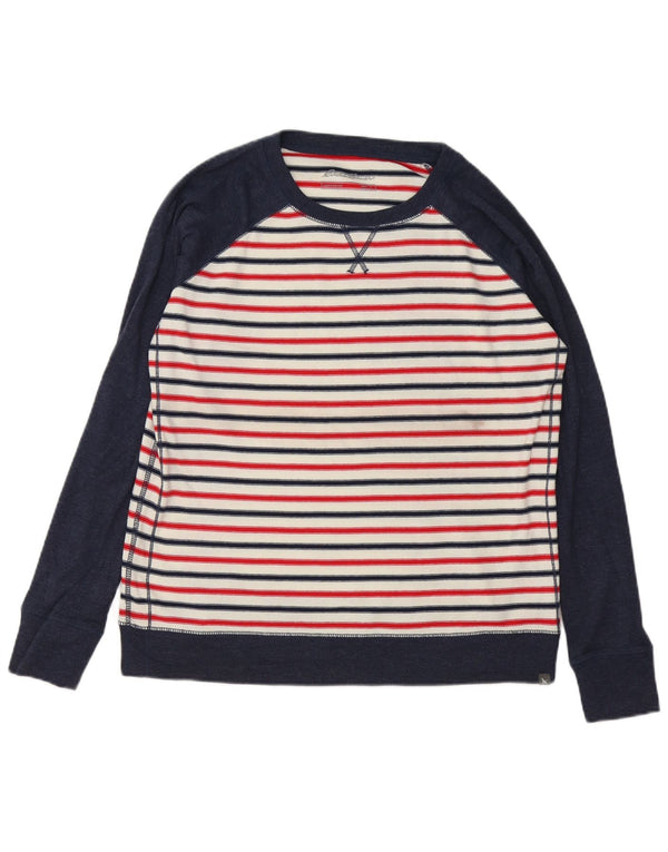 Женский свитер Eddie Bauer, хлопковый джемпер, темно-синий, большой размер UK 16