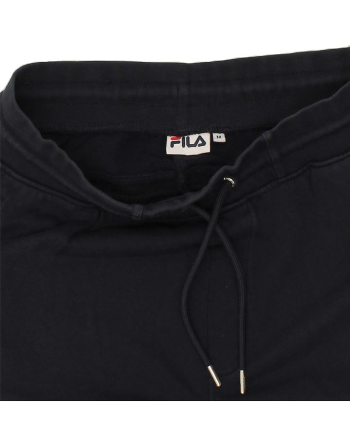 FILA Womens Tracksuit Trousers UK 14 Medium Navy Blue Cotton Vintage Fila and Second-Hand Fila from Messina Hembry 