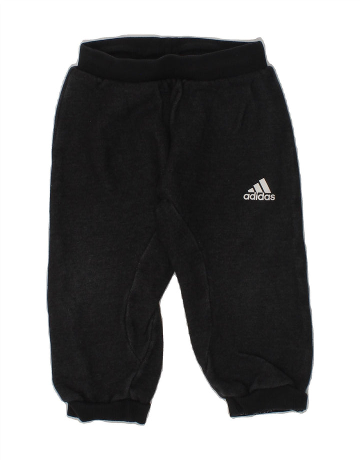 ADIDAS Baby Boys Joggers Trousers 9-12 Months Grey Cotton | Vintage Adidas | Thrift | Second-Hand Adidas | Used Clothing | Messina Hembry 