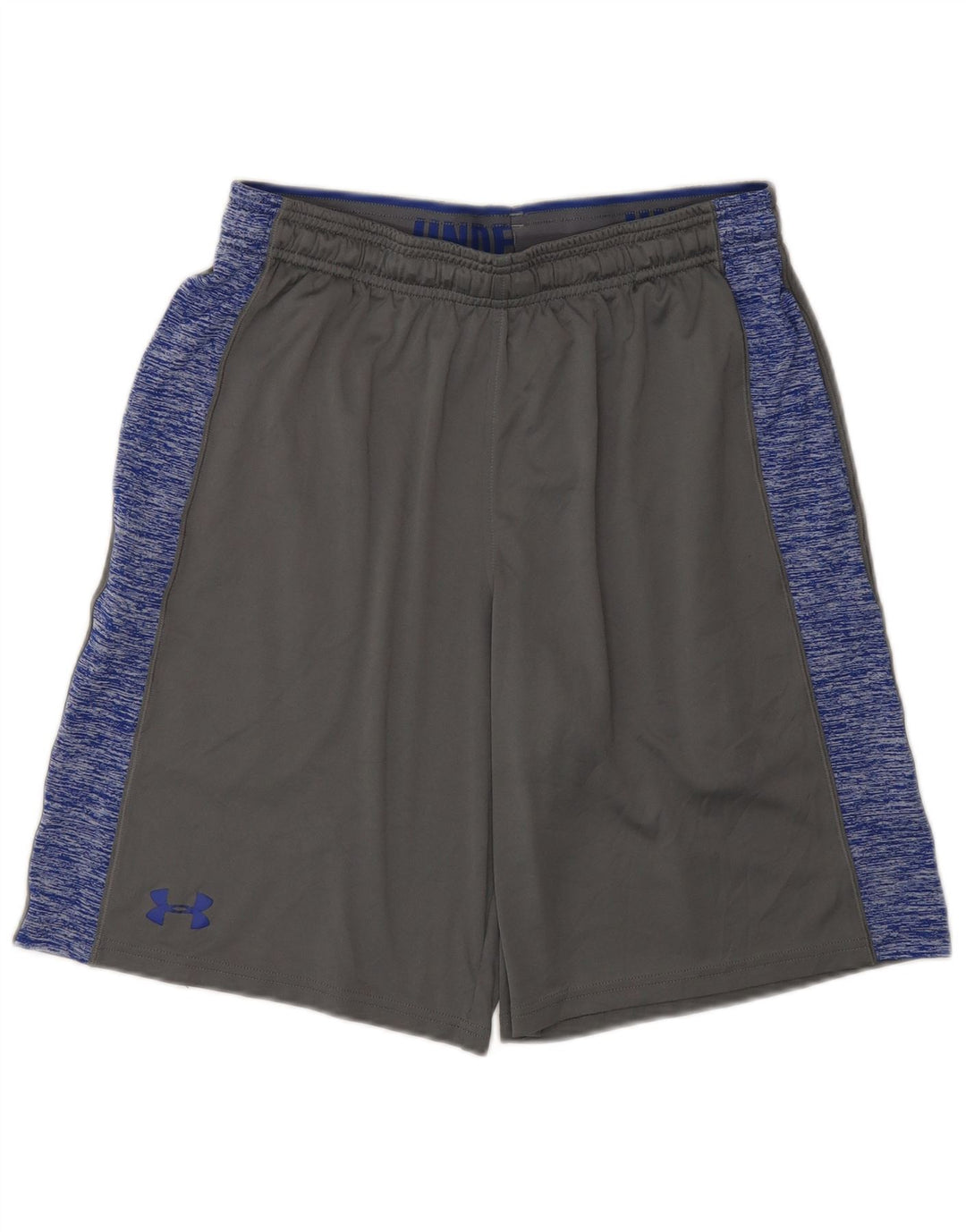 Мужские спортивные шорты Under Armour, полиэстер с цветными блоками среднего серого цвета