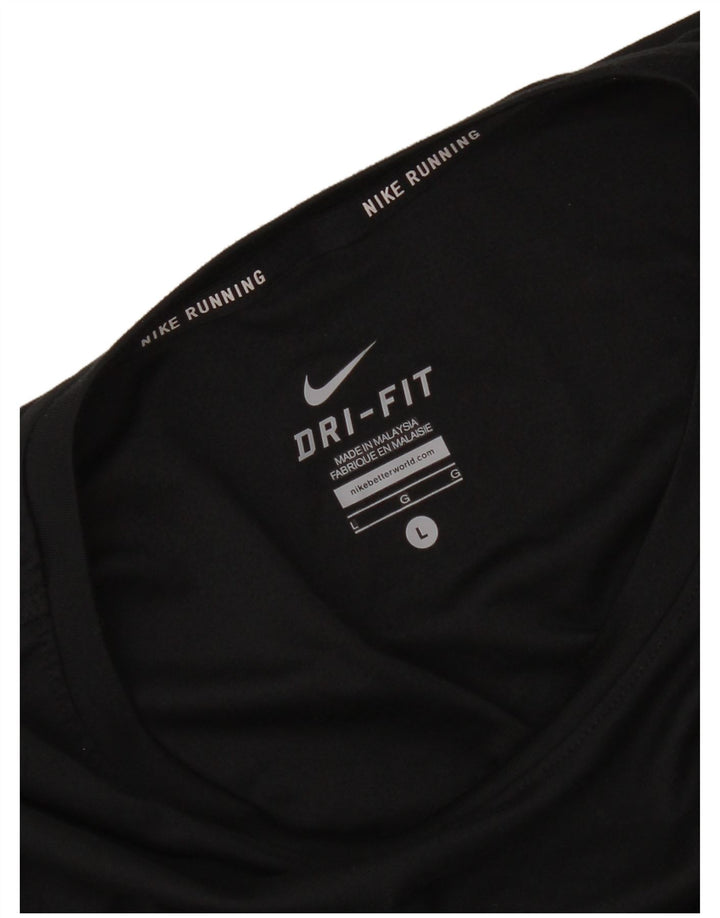 Женские кроссовки Nike Dri Fit с длинным рукавом UK 14, большие, черные