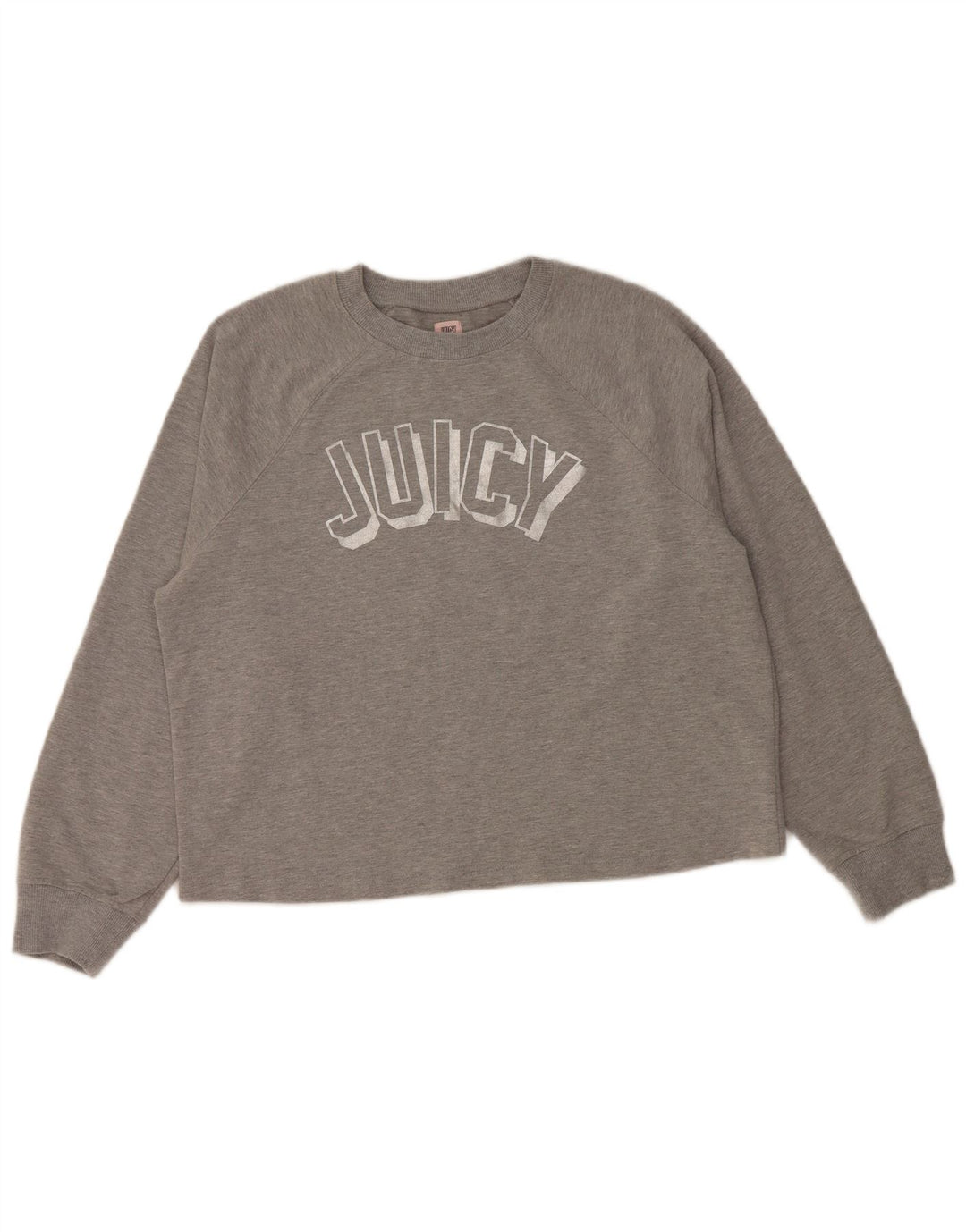 JUICY COUTURE Женский свитер с рисунком UK 18 XL Серый хлопок