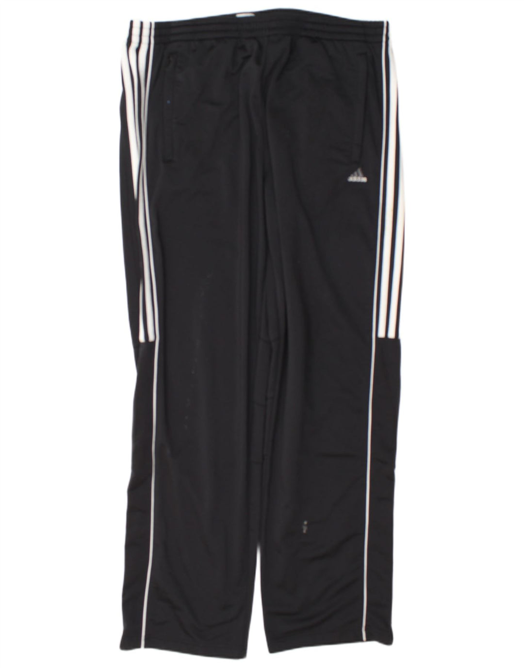 Мужские спортивные брюки Adidas XL из полиэстера в черную полоску