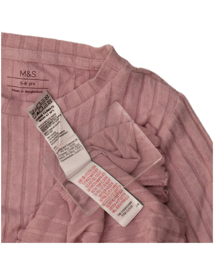 Комплект из 2 предметов для девочек Marks & Spencer, 5-6 лет, розовая вискоза