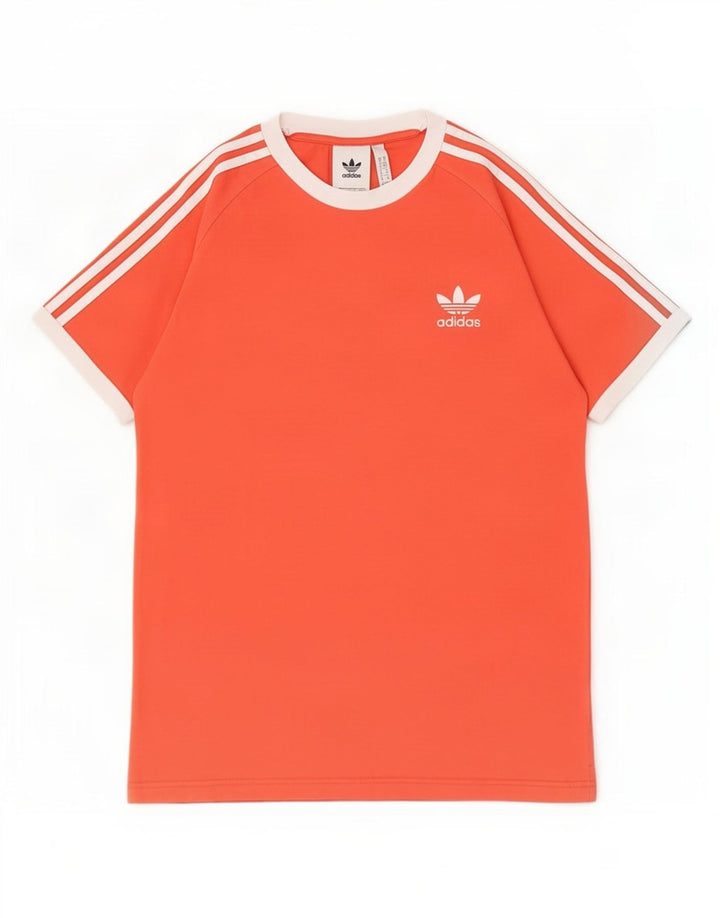 Мужская футболка Adidas Top среднего красного цвета из хлопка