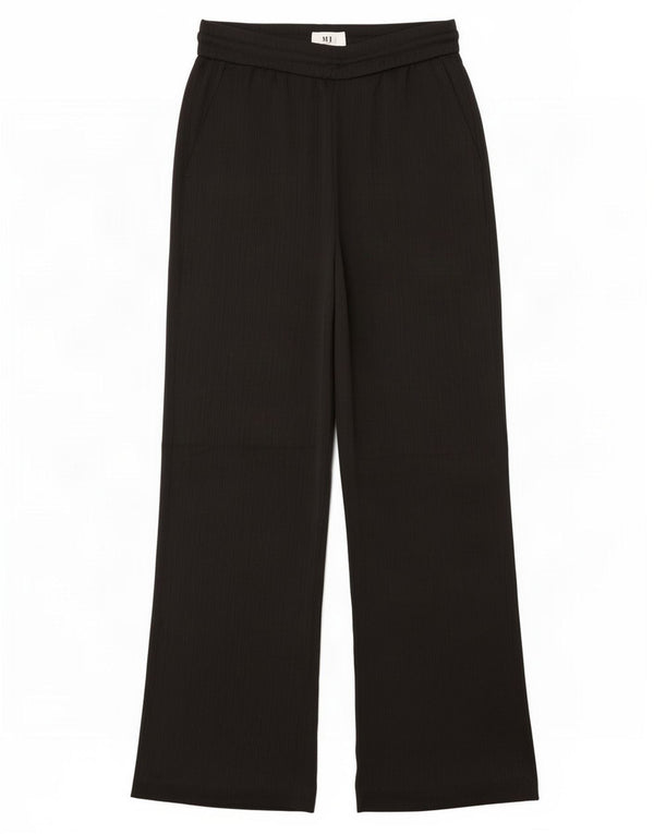 Женские широкие брюки с завышенной талией Zara UK 12, средние W28 L31, черные