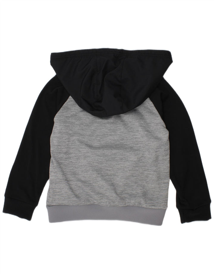 Джемпер с капюшоном Cold Gear для мальчиков 6–7 лет, цвет XS, серый с цветными блоками UNDER ARMOR