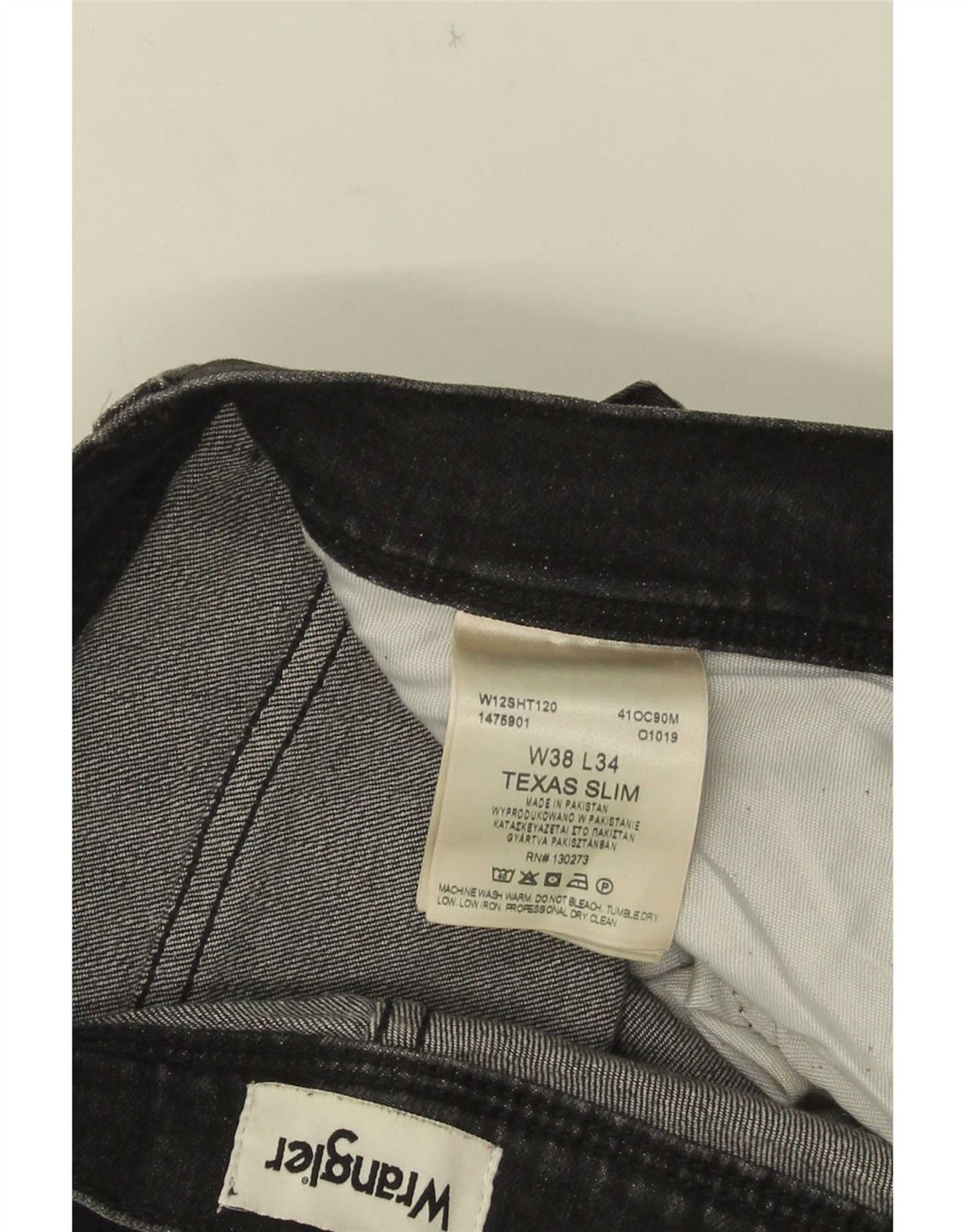Мужские джинсы Wrangler Texas Slim W38 L34, серый хлопок