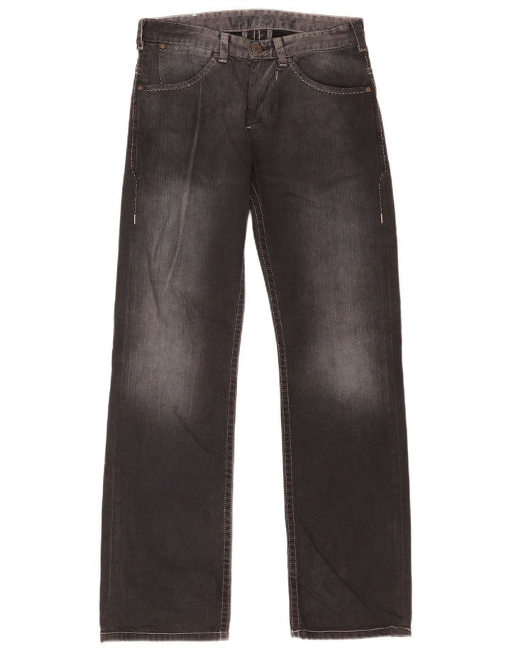 Мужские прямые джинсы Levi's W30 L34 серые, хлопок