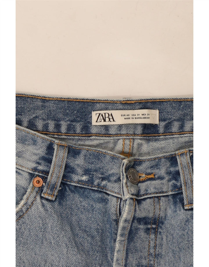 Мужские джинсовые шорты ZARA W31, средний синий, хлопок
