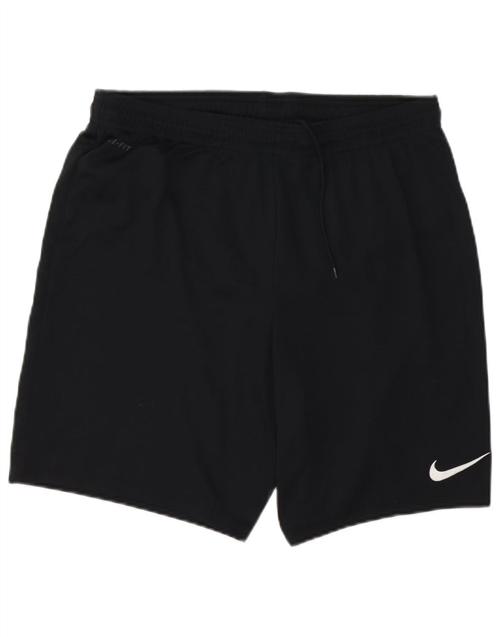 Мужские спортивные шорты Nike Dri Fit, большие черные, полиэстер