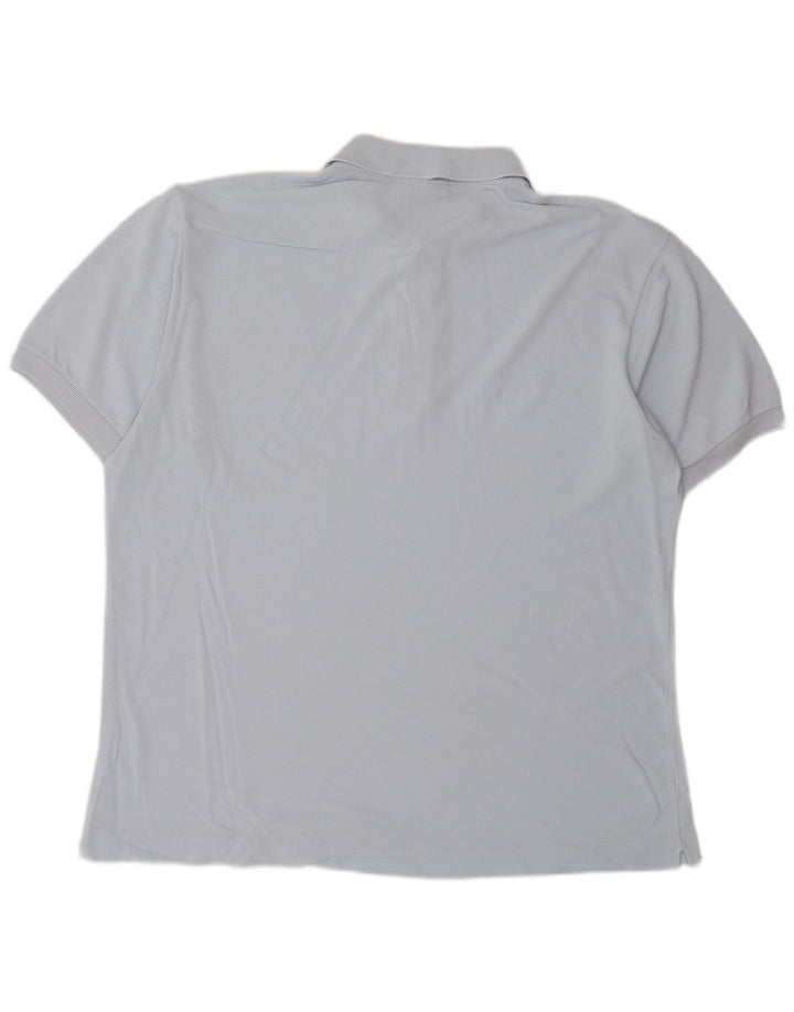 Мужская рубашка-поло LACOSTE, размер 5, большая синяя, хлопок