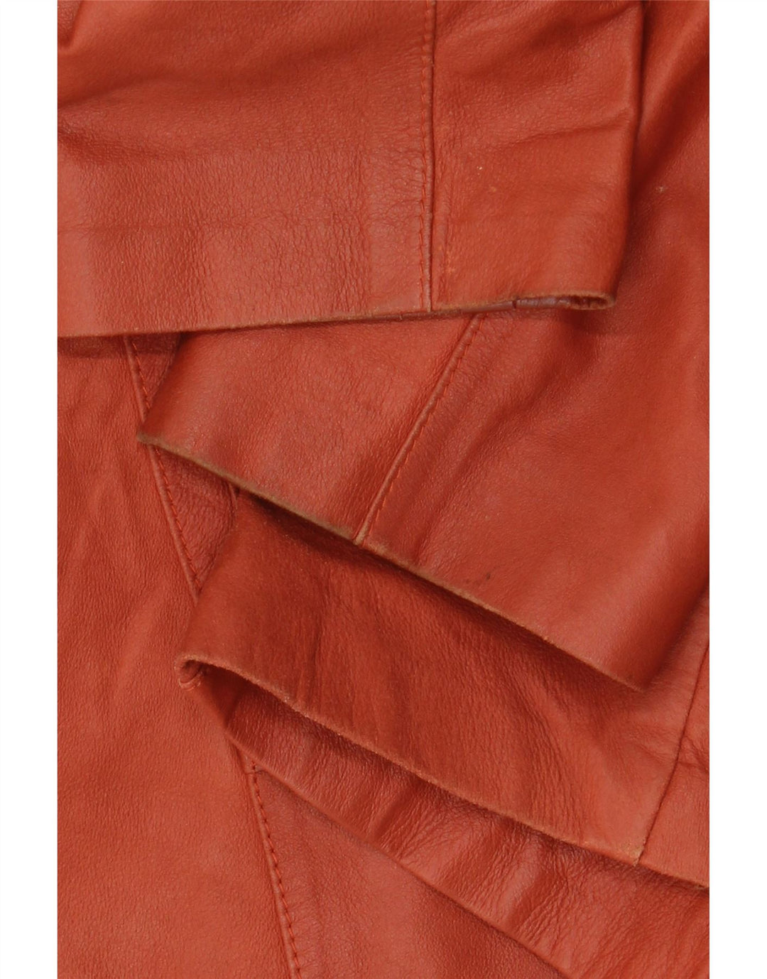 ELEGANCE PARIS Женский пиджак на 2 пуговицах UK 20 2XL Коричневый кожаный пиджак