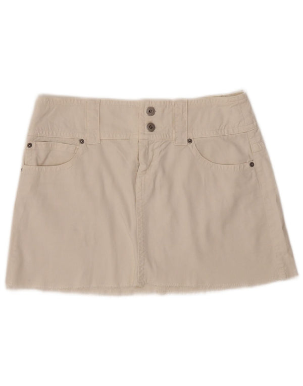 Guess Женская джинсовая мини-юбка Medium W32 Белая