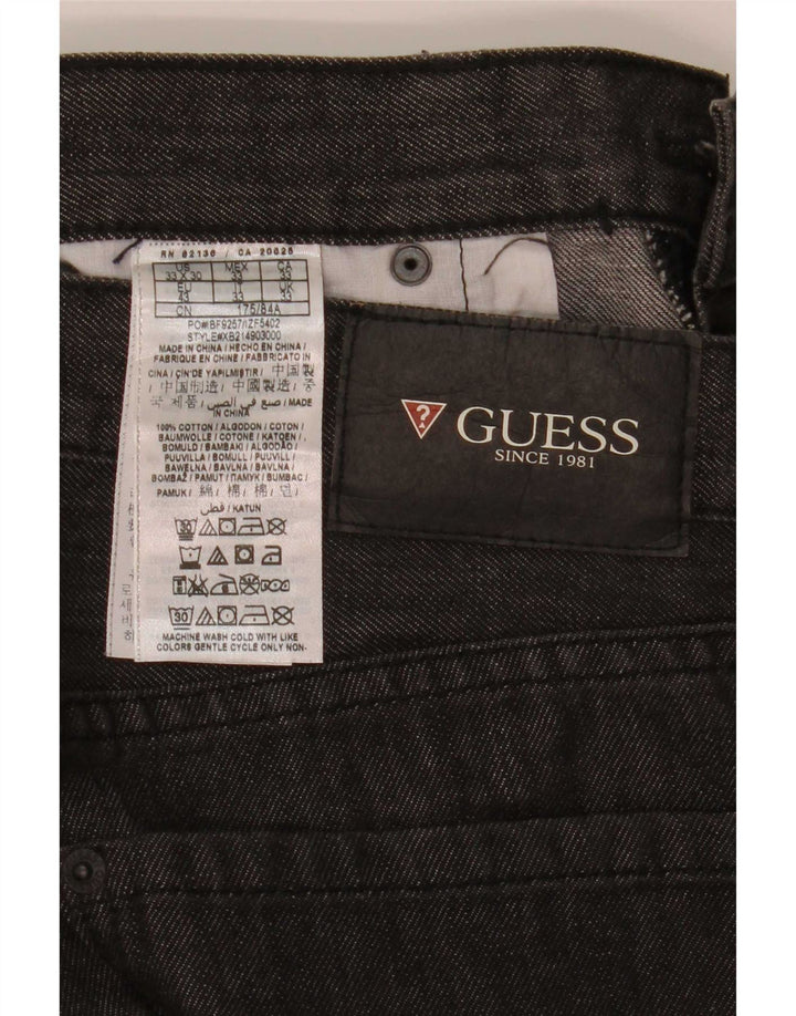 Мужские прямые джинсы Guess W33 L30 серые, хлопок