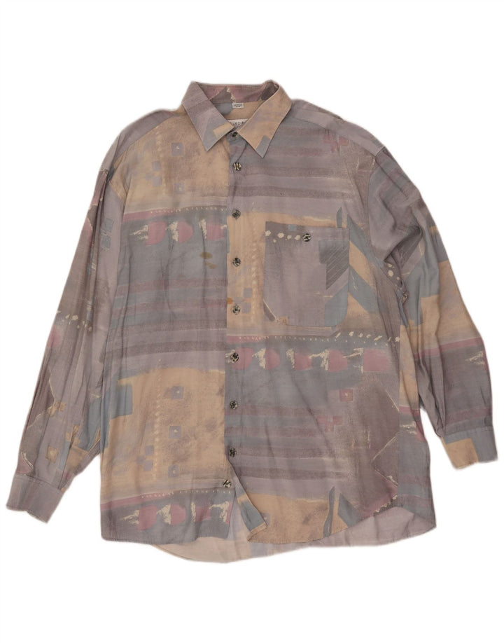 Мужская рубашка Club D'Amingo, размер 41/42, большая разноцветная пэчворк