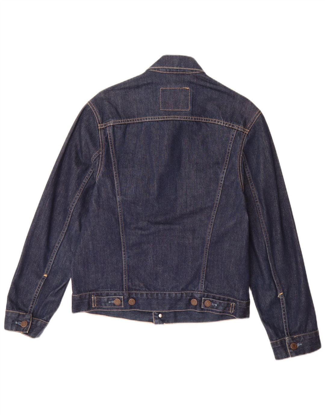 Мужская джинсовая куртка Levi's UK 36, маленькая, темно-синяя, хлопок