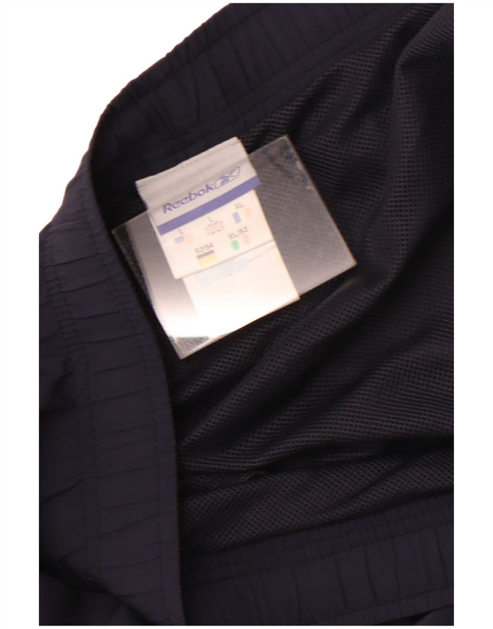 Мужские спортивные шорты Reebok, большие темно-синие, полиэстер