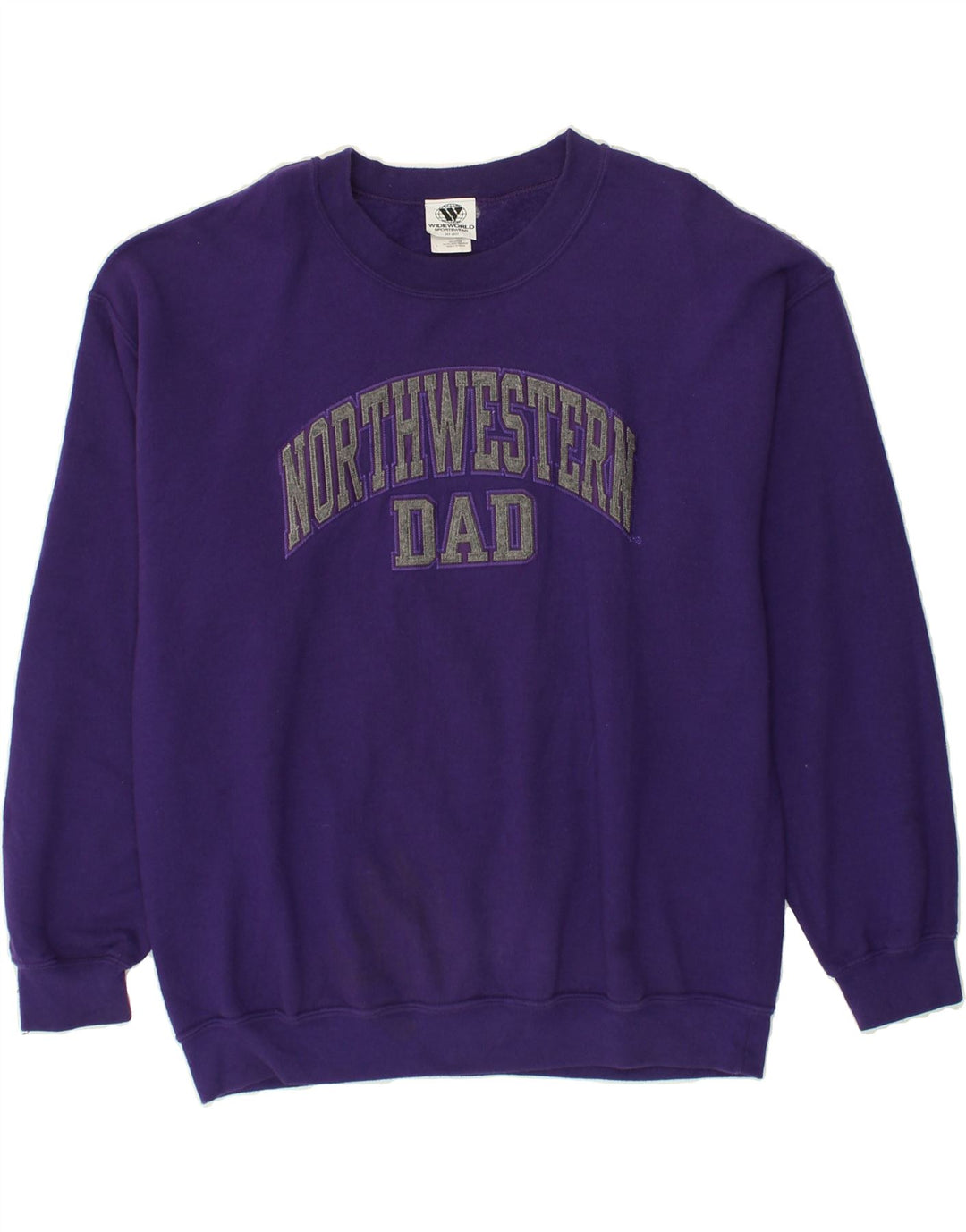 VINTAGE Mens Graphic Sweatshirt Jumper Large Purple Cotton Vintage Vintage and Second-Hand Vintage from Messina Hembry 