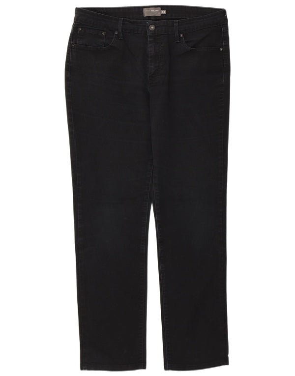 Женские прямые джинсы Levi's Demi Curve классического кроя W33 L30, черный хлопок