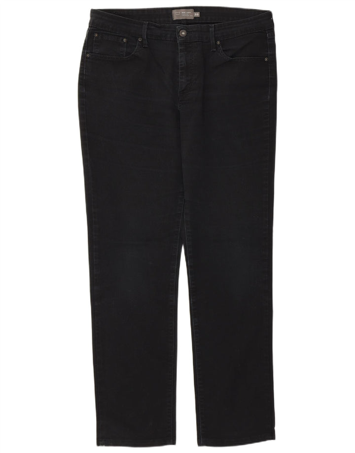 Женские прямые джинсы Levi's Demi Curve классического кроя W33 L30, черный хлопок