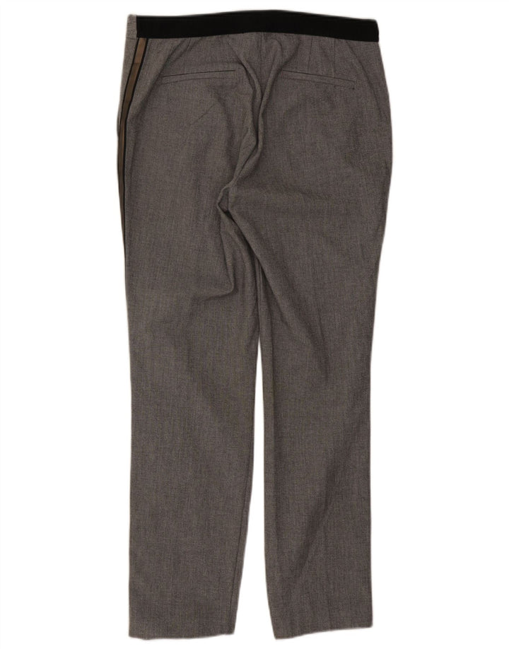 Женские прямые костюмные брюки Zara большие W32 L28 серые