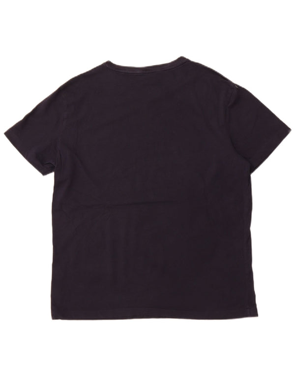 Мужская футболка POLO RALPH LAUREN, большой размер, темно-синий, хлопок