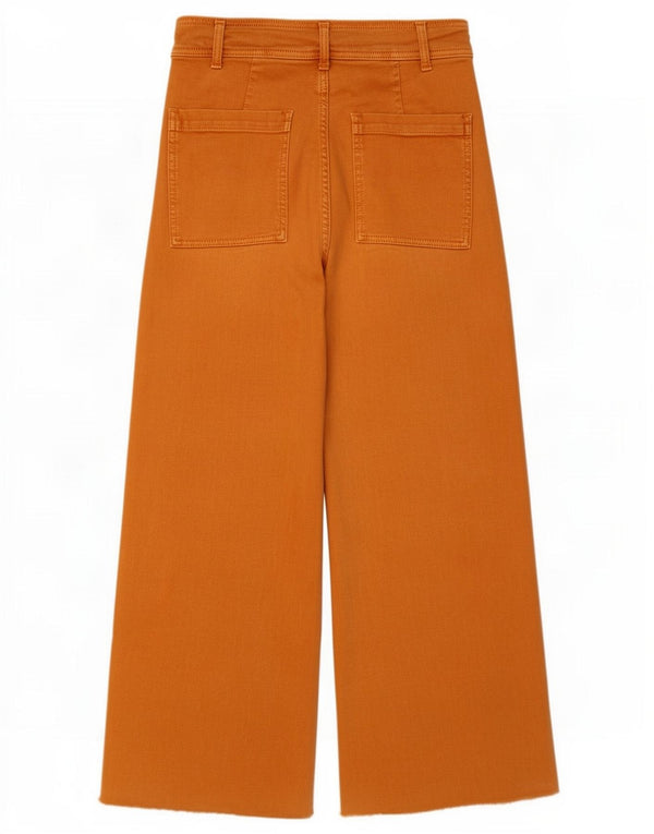 Zara Женские укороченные прямые джинсы EU 40 Medium W30 L25 Оранжевые