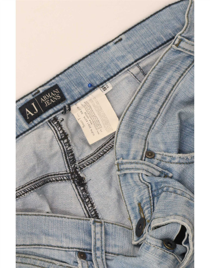 Мужские прямые джинсы Armani с рисунком W36 L33, синие, хлопок