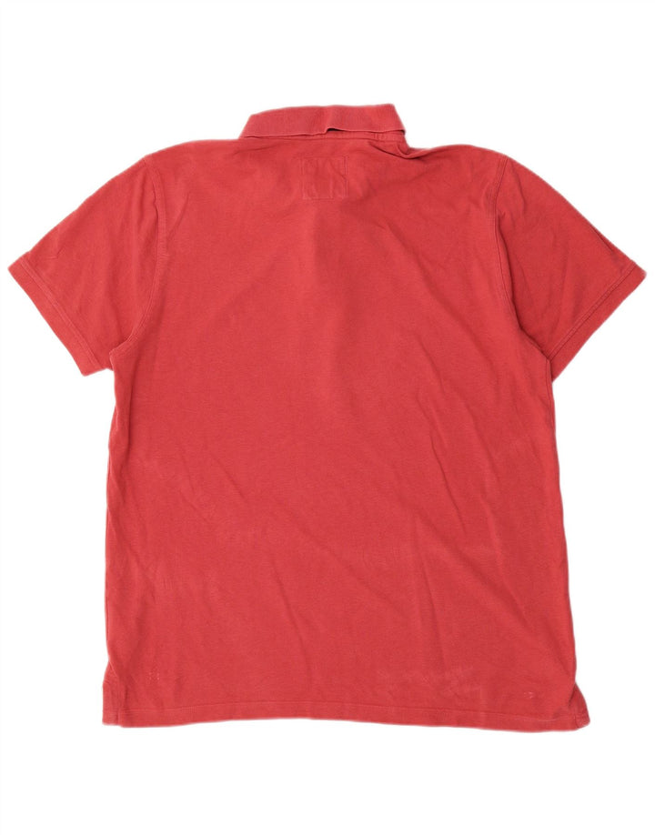 Crew Clothing Мужская рубашка-поло большого красного цвета из хлопка