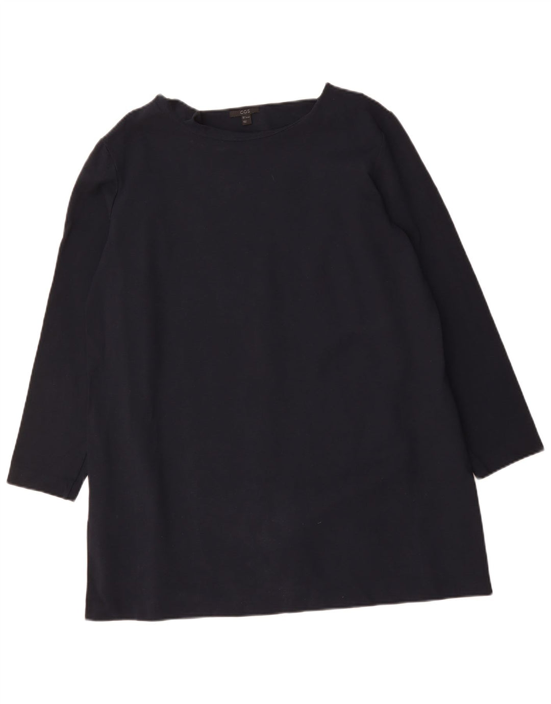 Женское платье-туника COS UK 16, большой размер, темно-синий, вискоза