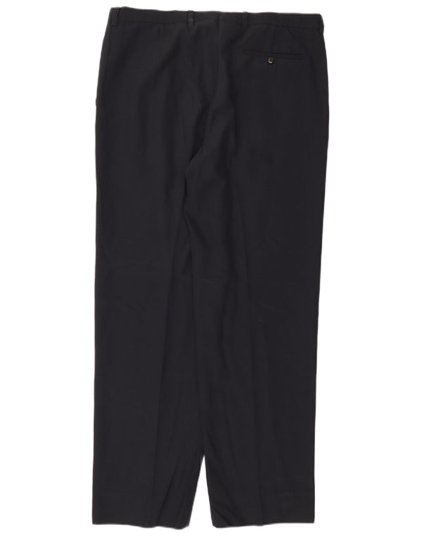 Burberry Мужские костюмные брюки IT 48 Medium W36 L31 Темно-синие шерстяные