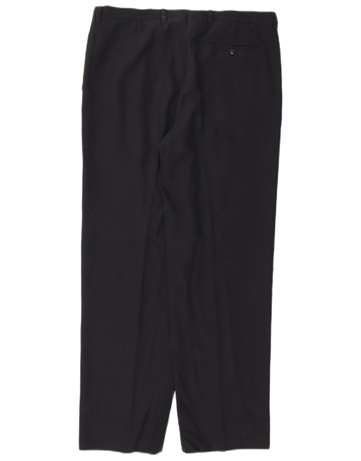 Burberry Мужские костюмные брюки IT 48 Medium W36 L31 Темно-синие шерстяные