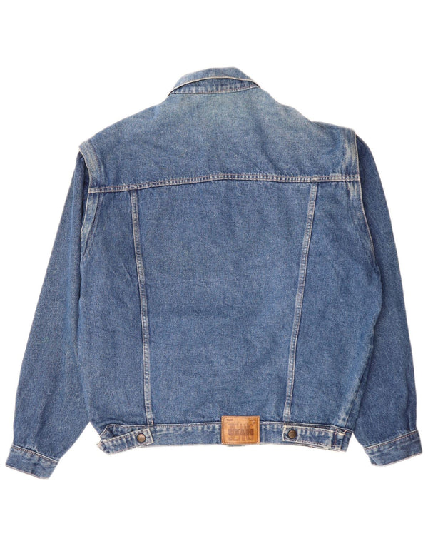 Vintage Mens Denim Jacket UK 40 Large Blue Cotton