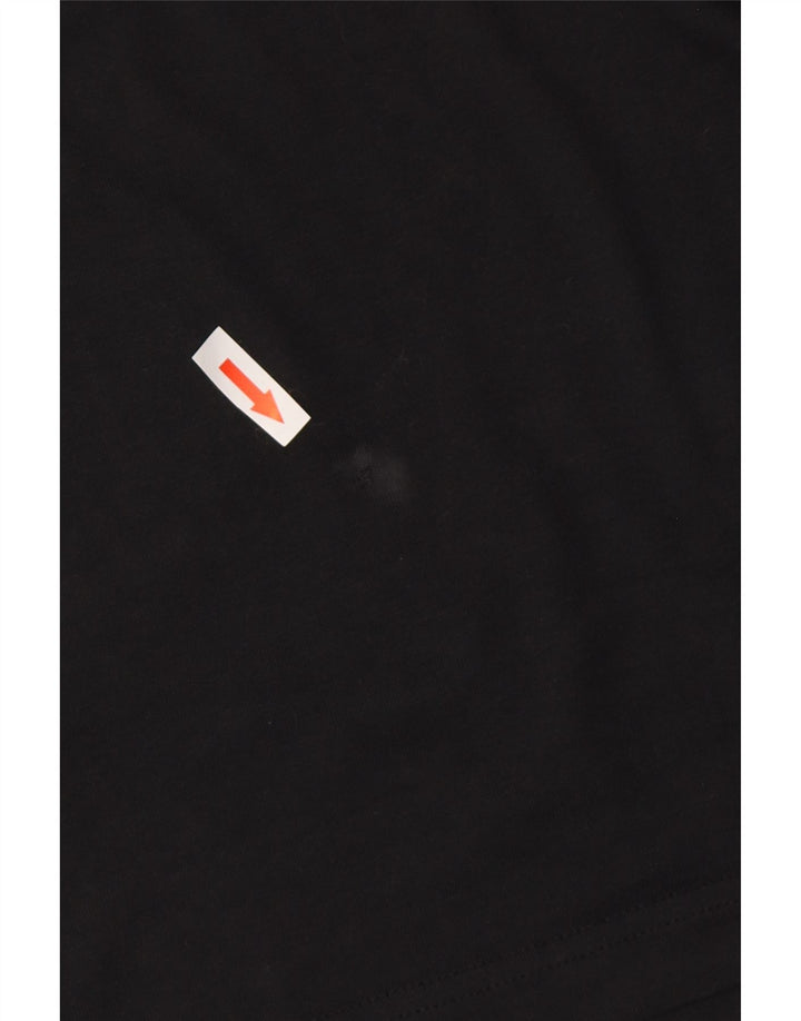 Tommy Hilfiger Мужская футболка с рисунком Топ среднего размера, черный хлопок