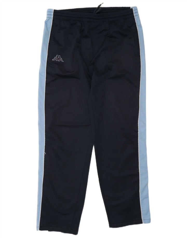 Мужские спортивные брюки Kappa, брюки-джоггеры, большие темно-синие, полиэстер с цветными блоками