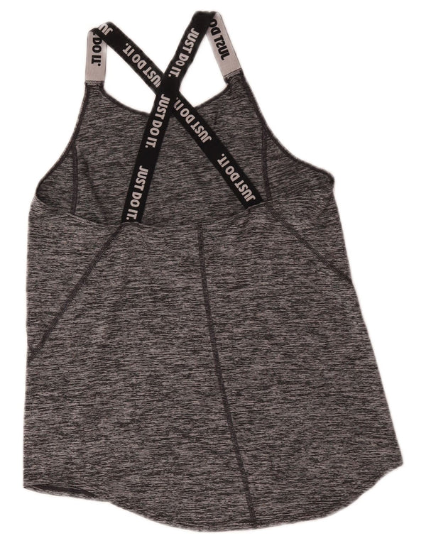Майка с графическим рисунком Nike для девочек Dri Fit 13–14 лет, XL, серый в крапинку