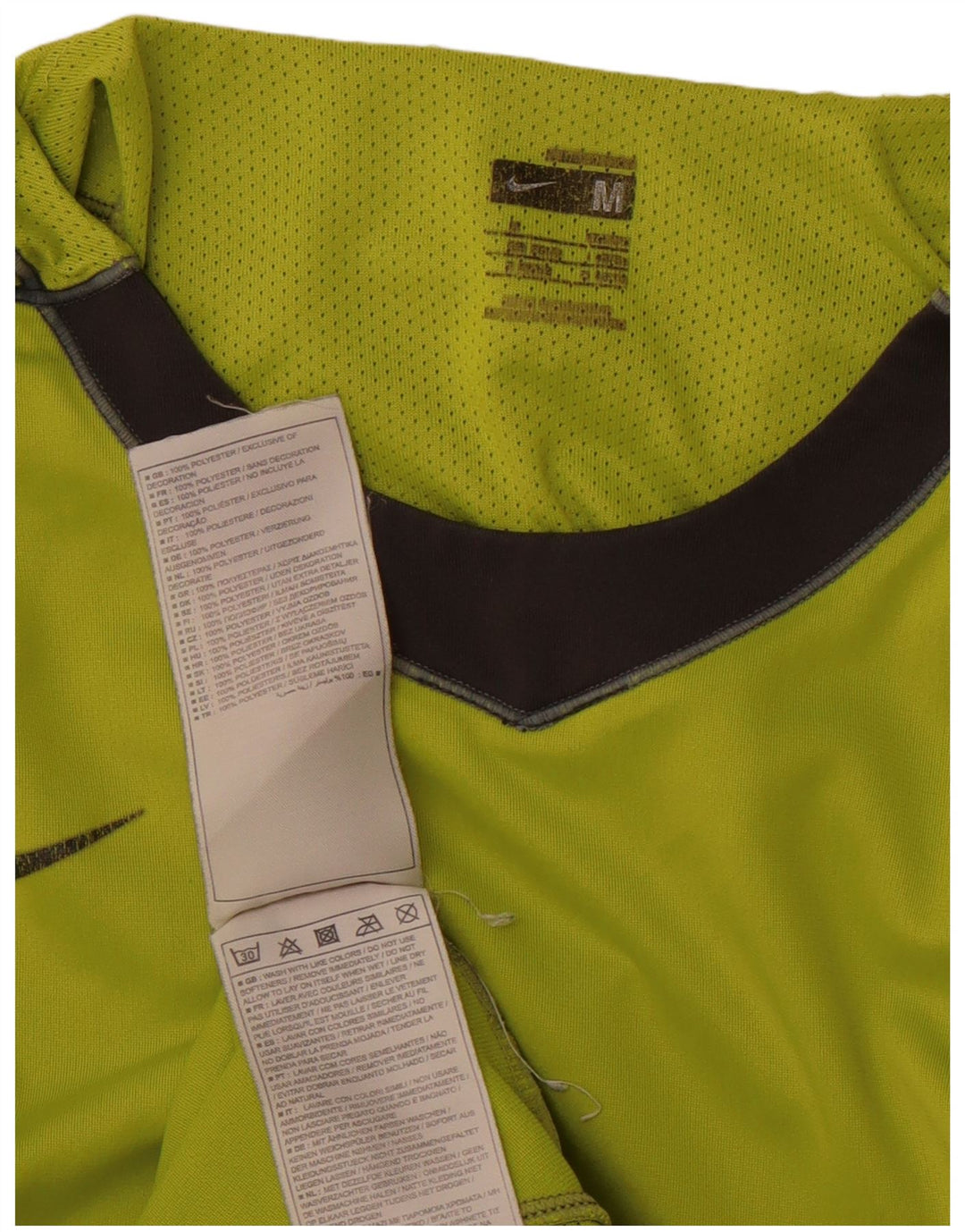 Мужская футболка NIKE Mercurial, верх, средний зеленый цвет, полиэстер с цветными блоками