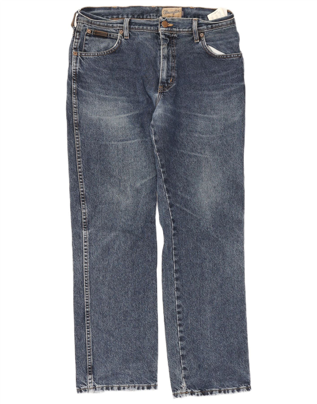 Мужские прямые джинсы Wrangler Texas W34 L30, синий хлопок
