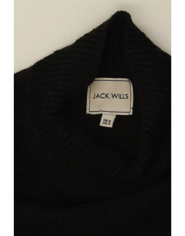 Женский свободный джемпер с высоким воротником Jack Wills, Великобритания, 8, маленький черный