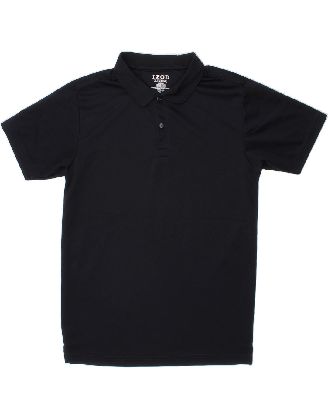 IZOD Boys Regular Polo Shirt 15-16 Years XL  Black Polyester Vintage Izod and Second-Hand Izod from Messina Hembry 