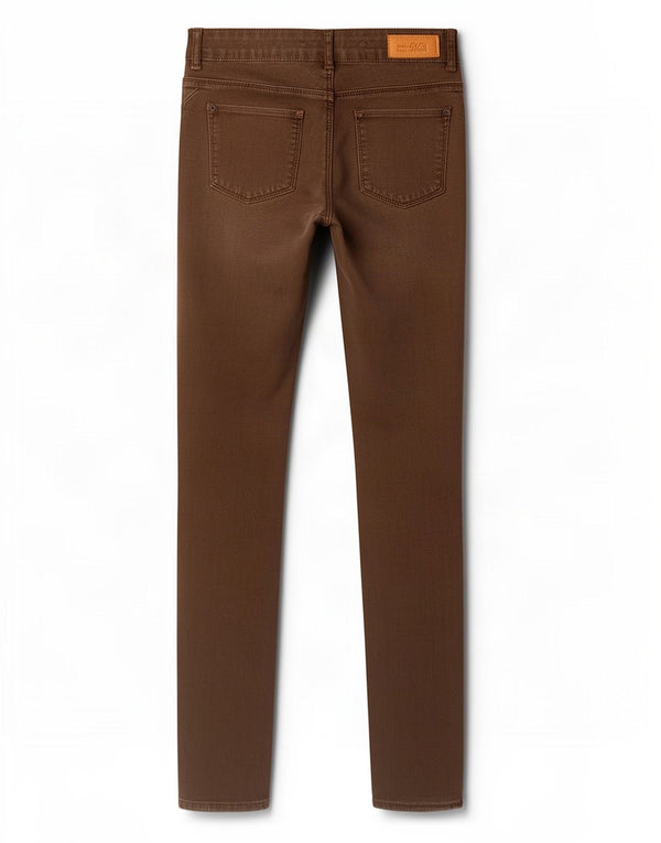 Женские джинсы скинни Zara Trafaluc EU 36 XS W26 L31 Коричневые, хлопок