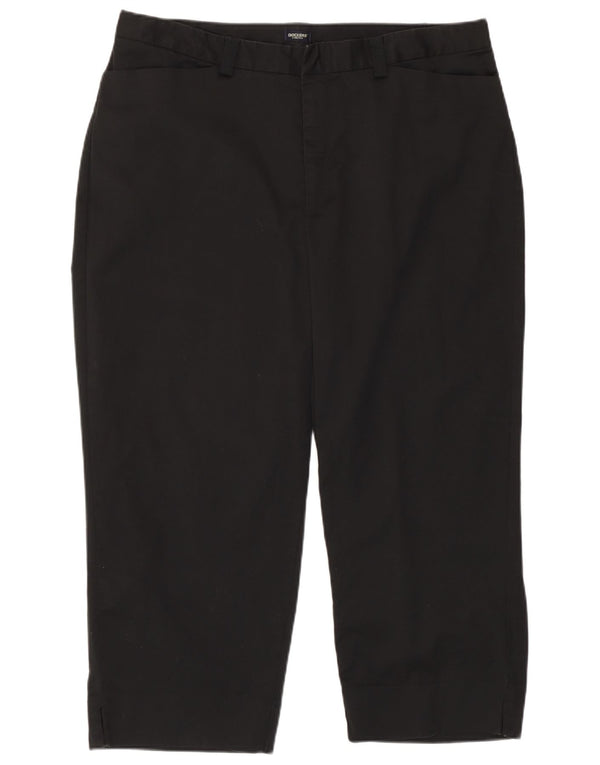 Женские капри Dockers с высокой талией США 18 2XL W38 L23 Черный хлопок