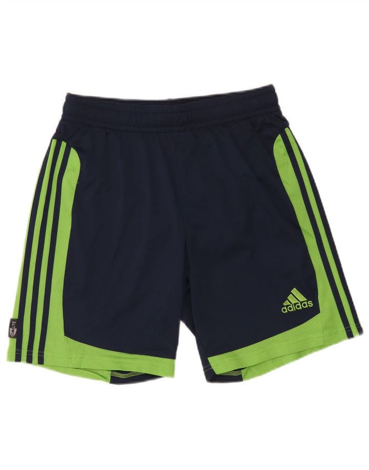 Мужские спортивные шорты Adidas Clima 365, средний темно-синий, полиэстер с цветными блоками
