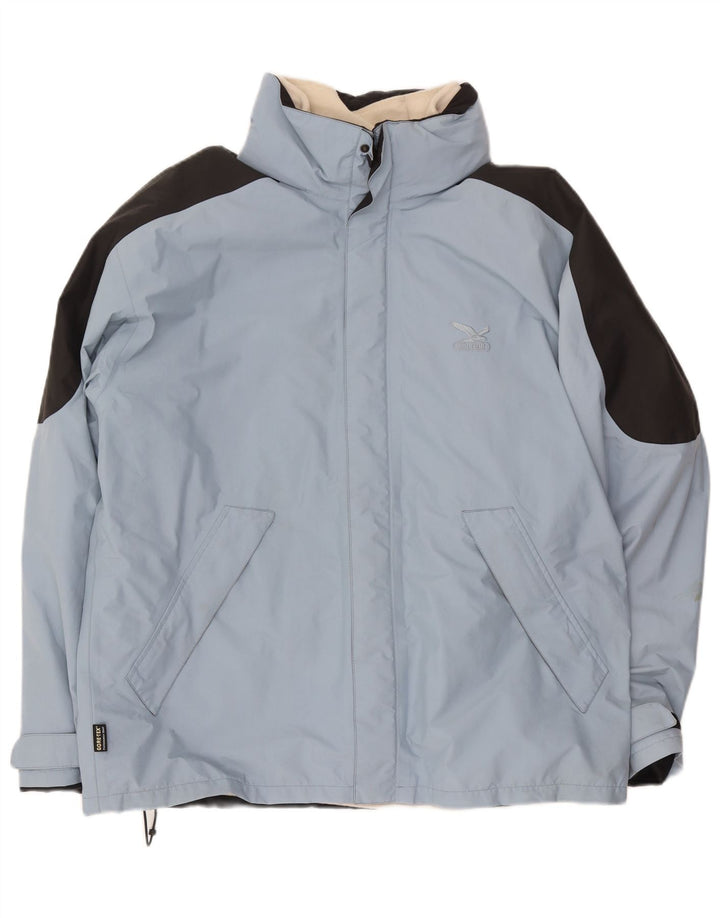 Мужская лыжная куртка SALEWA UK 42 XL, синяя, полиэстер с цветными блоками