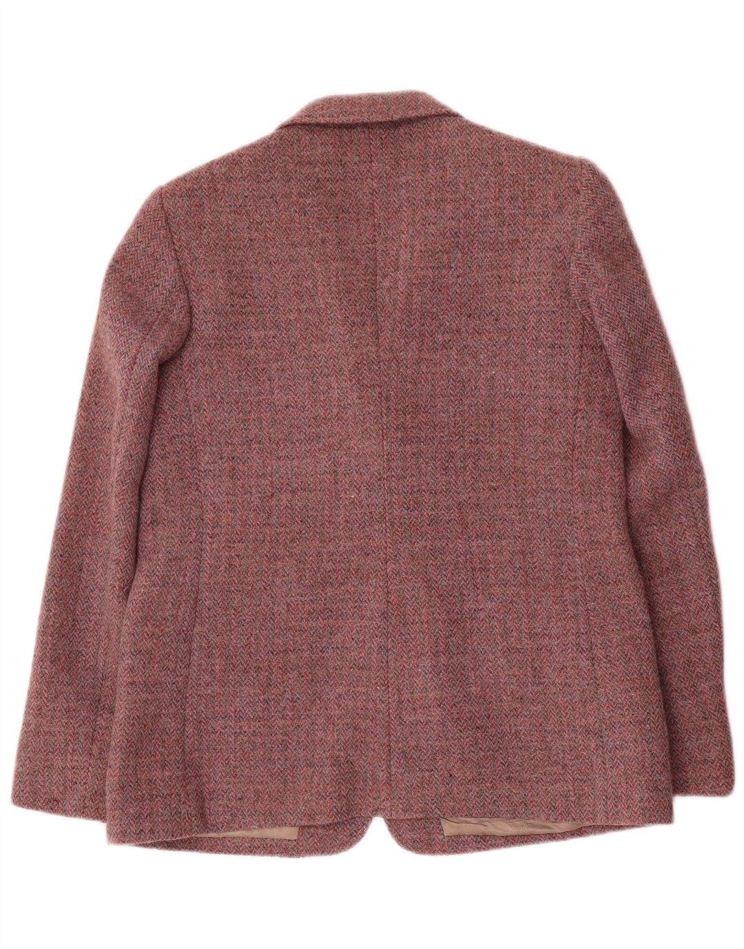 Женский твидовый пиджак Orvis Harris UK 12, средний красный с узором «в елочку»